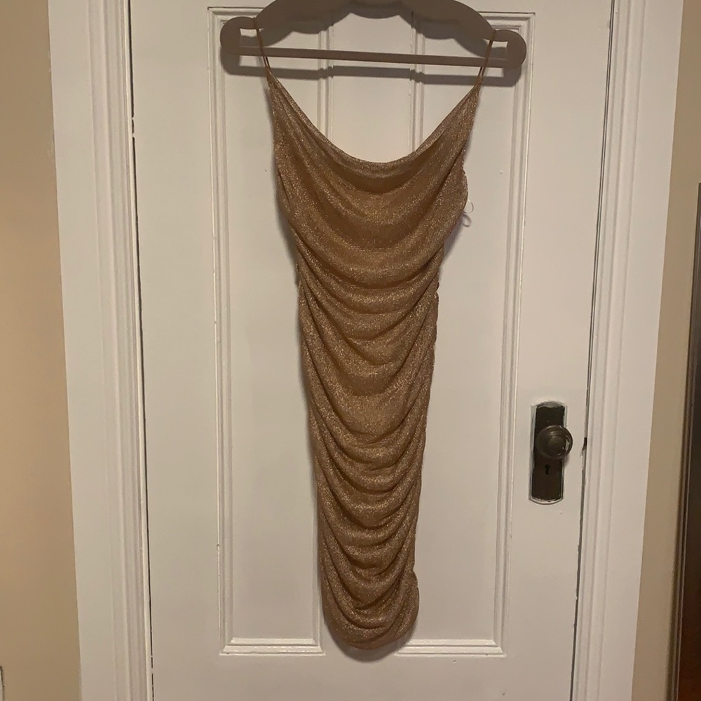 Gold dress